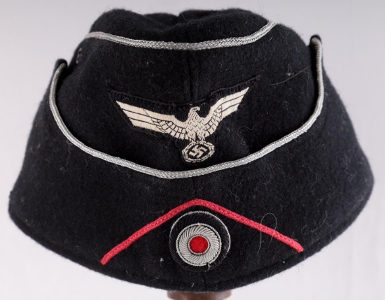 WWII GERMAN THIRD REICH OVERSEAS OFFICER CAP