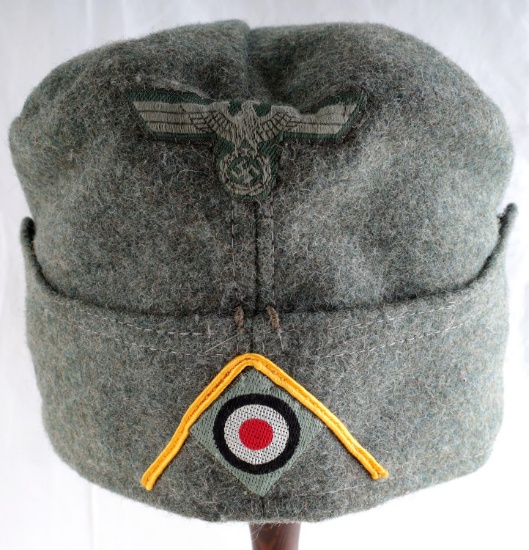 WWII GERMAN THIRD REICH OVERSEAS OFFICER CAP