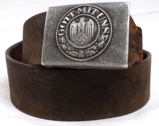 WWII GERMAN THIRD REICH EM ARMY BELT BUCKLE