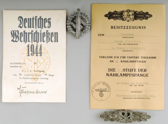 WWII GERMAN THIRD REICH COMBAT AND SA SPORT MEDALS