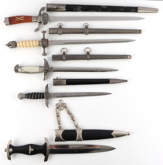 5 IMPERIAL & GERMAN THIRD REICH DAGGER LOT