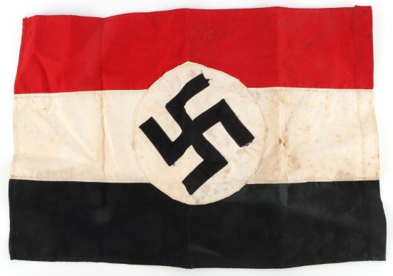 GERMAN IMPERIAL NATIONAL FLAG W ADDED SWASTIKA