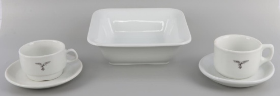 5 WWII GERMAN REICH LUFTWAFFE PORCELAIN DINNERWARE