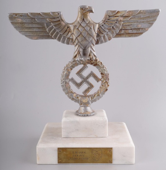 WWII GERMAN REICH WAFFEN SS EAGLE DESK DECORATION