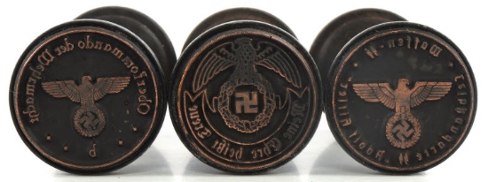 WWII GERMAN REICH WEHRMACHT & SS HAND STAMPS