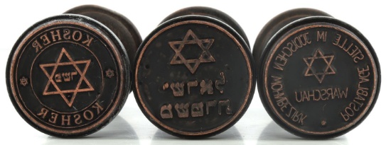 WWII GERMAN REICH WARSAW GHETTO HAND STAMPS