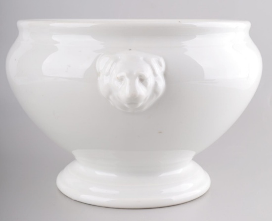 WWII GERMAN REICH HEER LIONHEAD PORCELAIN BOWL