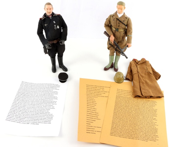 WWII GERMAN SS & DAK FIGURES GUDERIAN MOSSI W BIO
