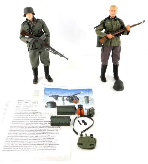 WWII GERMAN WAFFEN SS & HEER SOLDIER ACTION FIGURE