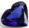 50 CARAT NATURAL TANZANITE HEART SHAPE W APPRAISAL