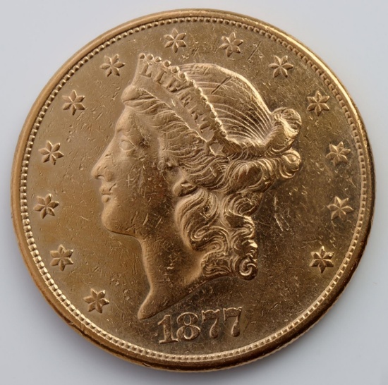 1877 GOLD DOUBLE EAGLE COIN