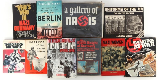 WWII GERMAN NAZI REFERENCE BOOK LOT OF 10