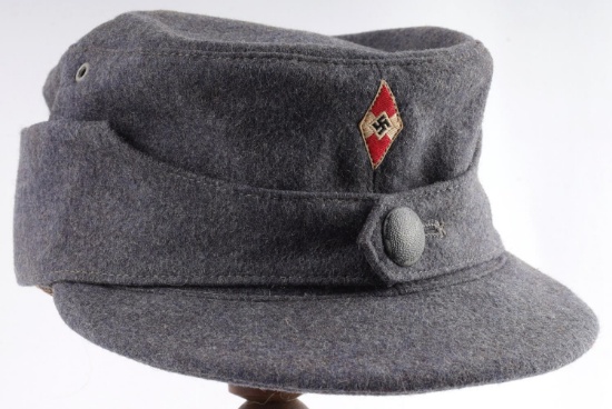 WWII GERMAN THIRD REICH HITLER YOUTH M43 HAT
