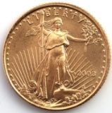 1/10TH OZ GOLD AMERICAN EAGLE COIN