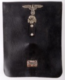 WWII GERMAN THIRD REICH LEATHER SS MAP CASE