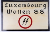 LUXEMBOURG WAFFEN SS HAND PAINTED BUILDING SIGN