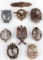 WWII GERMAN THIRD REICH BADGE LOT OF 9