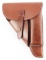 WWII GERMAN PPK SOFT SHELL BROWN LEATHER HOLSTER