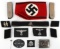 WWII GERMAN REICH NSDAP SS ARMBAND & INSIGNIA