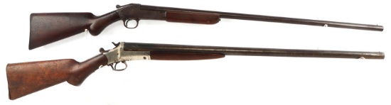 EARLY 20TH CENTURY SHOTGUNS IVER J & REMINGTON