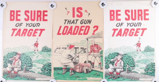 NRA 1940S GUN SAFETY POSTERS IS THAT GUN LOADED