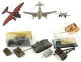 MODEL & TRENCH ART TANKS CANNON CESSNA ME LOT