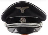 WWII GERMAN THIRD REICH SS OFFICER VISOR CAP