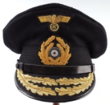 WWII GERMAN KRIEGSMARINE VICE ADMIRAL VISOR