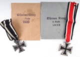 WWI AND WWII GERMAN 2ND CLASS IRON CROSS