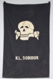 KL.SOBIBOR DEATH HEAD CAMP FLAG 46 X 28 INCHES