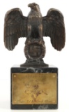 WWII GERMAN REICH NSDAP HEER BRONZE DESK EAGLE