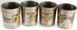WWII GERMAN THIRD REICH HEER ARMY CUP LOT OF 4