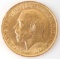 1913 GREAT BRITAIN KING GEORGE GOLD SOVEREIGN COIN