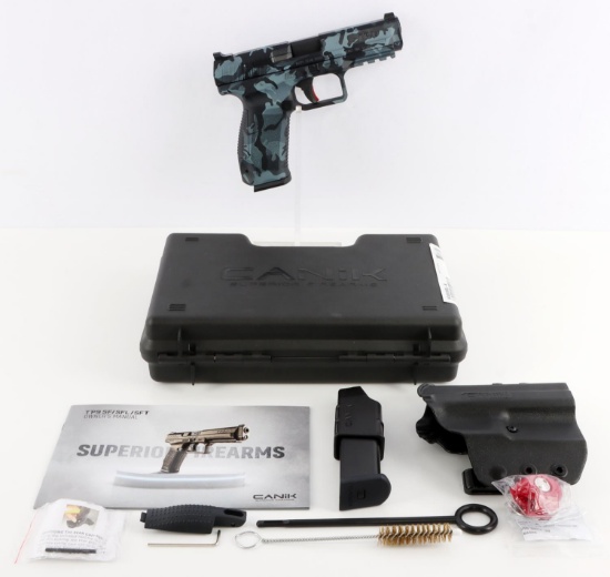 CANIK TP9SF SPECIAL FORCES WOODLAND BLUE PISTOL