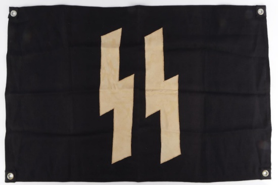 WWII GERMAN THIRD REICH SS BARRACKS FLAG