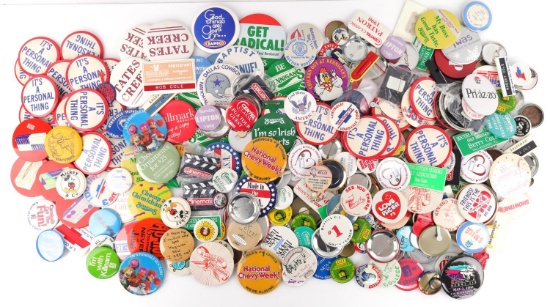 HUGE LOT 315 PRESIDENTIAL CAMPAIGN AD GOLF PINS