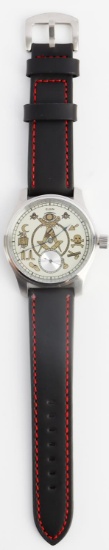 ELGIN 17 JEWEL GRADE 344 MASONIC WRIST WATCH