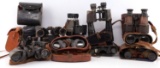LARGE COLLECTION OF BINOCULARS FRENCH U.S. GERMAN