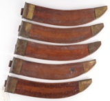 LOT OF 5 WWI US COLLINS 1005 5 BOLO KNIFE SHEATHS