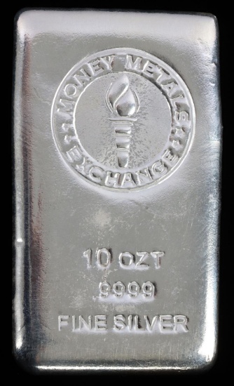 10 OZT OUNCE .999 FINE SILVER BAR INGOT
