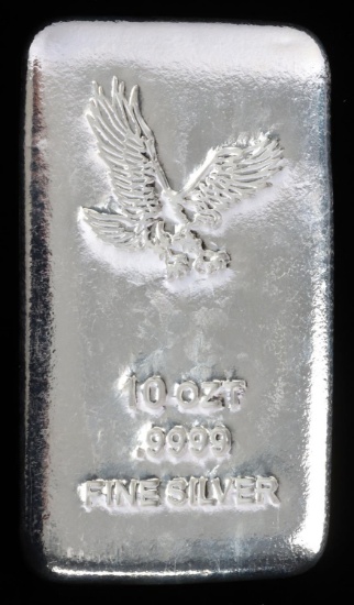 10 OZT OUNCE .999 FINE SILVER INGOT BAR