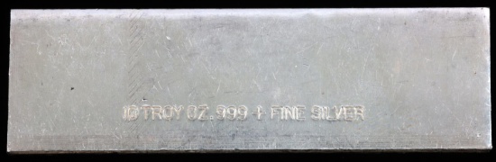 10 OZT OUNCE .999 FINE SILVER BAR INGOT