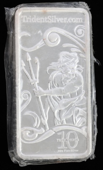 10 OZT OUNCE .999 FINE SILVER BAR INGOT