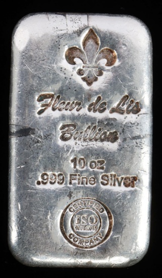 10 OUNCE OZT .999 FINE SILVER BAR INGOT