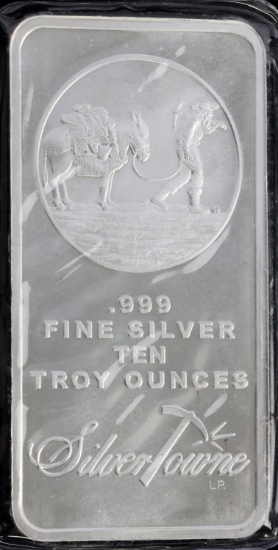 10 OZT OUNCE .999 FINE SILVER BAR INGOT