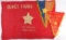 LOT OF 3 VIETNAM WAR VIET CONG PENNANT FLAG
