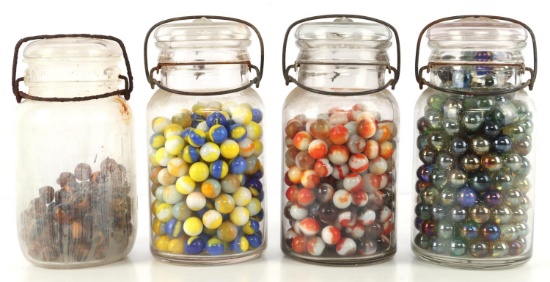 MARBLE COLLECTION 100'S IN 4 MASON JARS