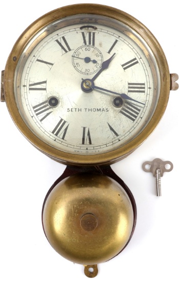 SETH THOMAS SHIPS BELL STRIKING CLOCK