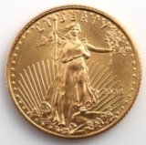 2008 GOLD 1/10 OZT OUNCE AMERICAN EAGLE BU COIN