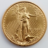 2005 GOLD 1/10 OZT OUNCE AMERICAN EAGLE BU COIN